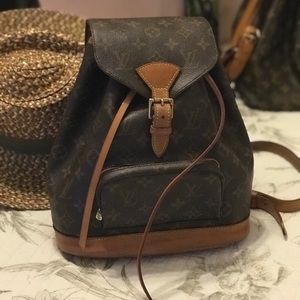 Authentic Louis Vuitton Montsouris MM backpack